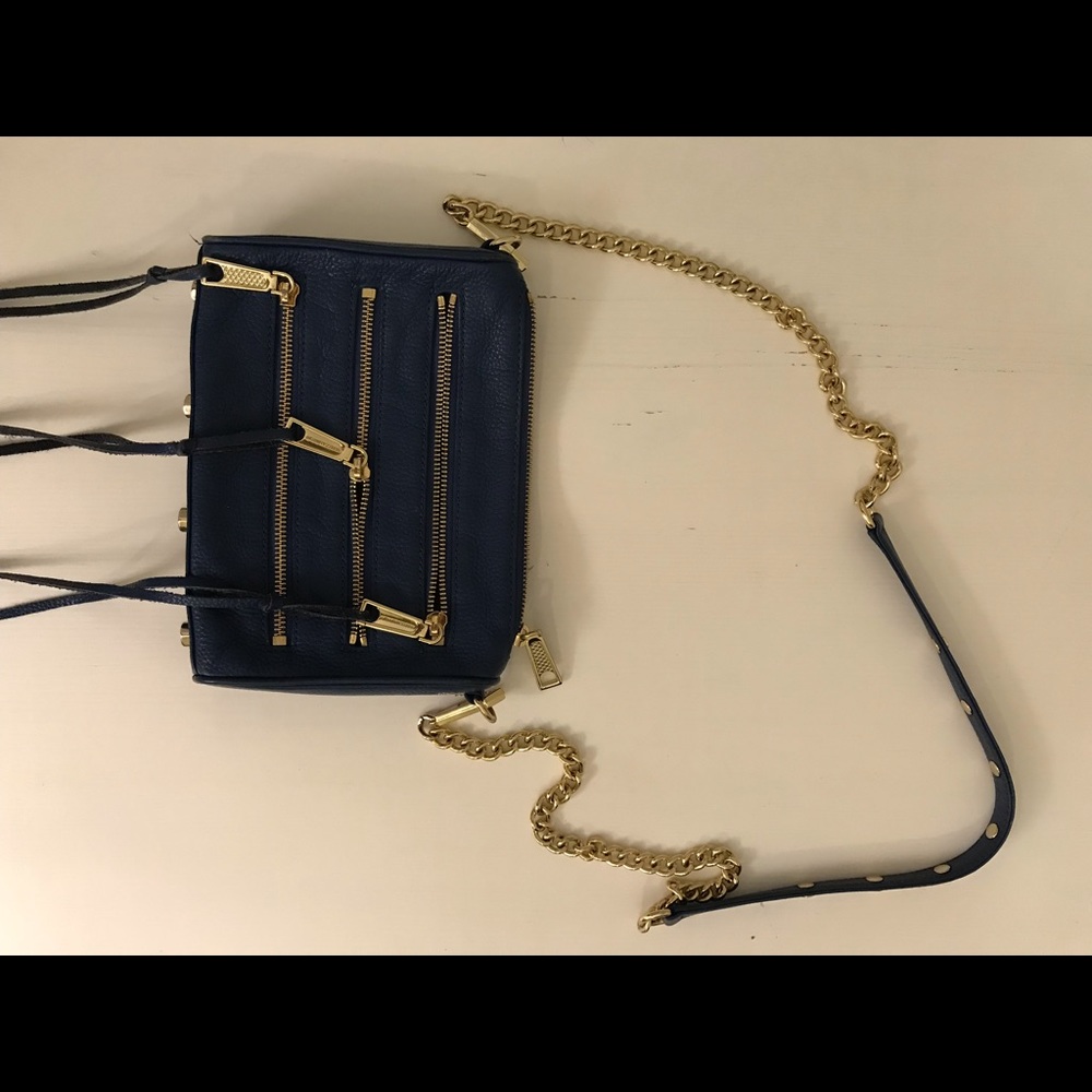 Rebecca Minkoff Leather 5 Zipper Mini Crossbody - Picture 2 of 6